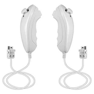 Afbeelding van Mribo Wii Nunchucks 2 Sets, Compatibel met Nintendo Nunchucks, Joystick voor en U