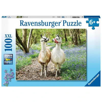 Afbeelding van Ravensburger puzzel Lama liefde Legpuzzel 100 stukjes