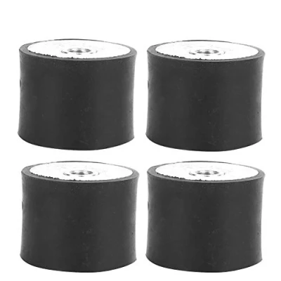 Afbeelding van 4 STKS Niet giftig Cilindrische Antitrillingisolatiebeugel, Rubberen Lager Antitrilling Coil Isolator Demper (DD40 * 30 M10)