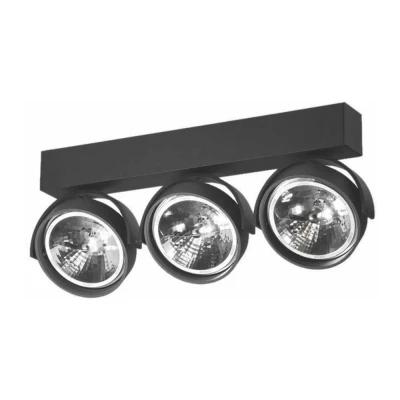 Afbeelding van Artdelight 12 volt opbouwspot Dutchess 3 lichts, zwart QR 0003 ZW