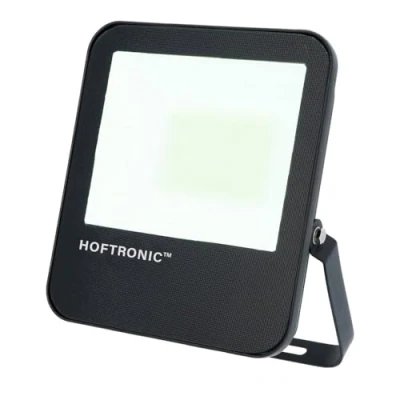 Afbeelding van HOFTRONIC Luxor LED breedstraler 50 Watt 160 lm/W 8000 lumen 6400K Neutraal wit licht IP65 Waterdicht Schijnwerper met LumiLeds Extreem efficiënt 5 jaar garantie Floodlight
