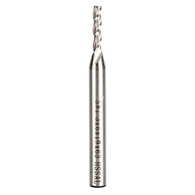 Afbeelding van 3 mm fluit HSS &amp; aluminium frees, CNC bit uitgebreid scherpzinnig sterk en duurzaam, voor metaal, hout kunststof titaniumboren