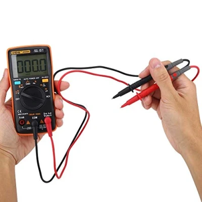 Afbeelding van AN8009 Digitale multimeter draagbare auto range true RMS AC/DC Voltage elektronische achtergrondverlichting LCD