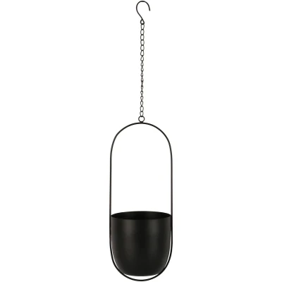 Afbeelding van Celle Planter Planter, metal, black, hanging