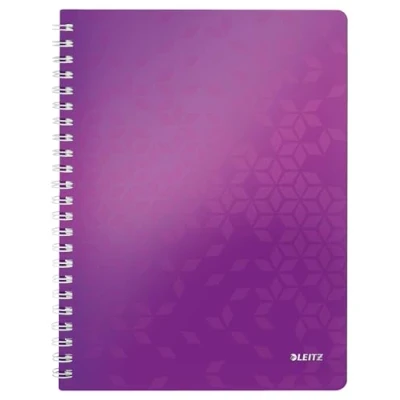 Afbeelding van Leitz WOW schrift formaat 21 x 297 cm( A4) geruit 5 mm paars