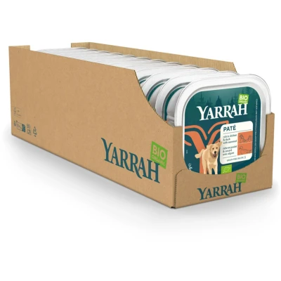 Afbeelding van 12x Yarrah Bio Alu Paté Grainfree Hondenvoer Nat Kip&amp;Eend 150 gr