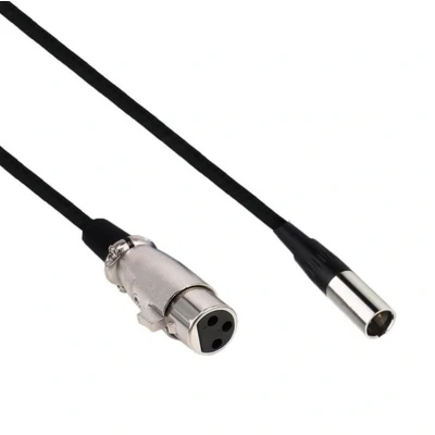 Afbeelding van Mini XLR (v) audiokabel / zwart 0,50 meter