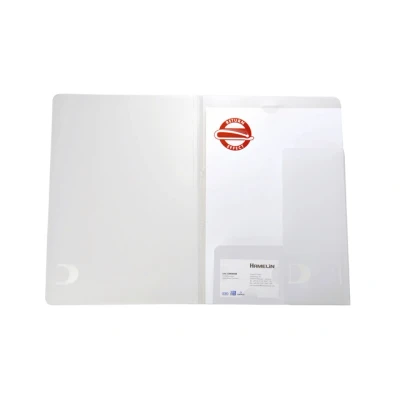 Afbeelding van Offertemap Oxford A4 met insteektas 2 kleppen 0.5mm PP transparant