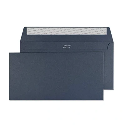 Afbeelding van Blake Creative Colour DL+ 114 x 229 mm 120 g/m² Peel &amp; Seal Portemonnee Enveloppen (25220) Oxford Blauw Pack van 25