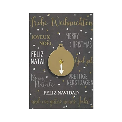 Afbeelding van bsb Kerstkaart met envelop liefdevolle taalmotief wenskaart voor Kerstmis Merry Christmas Card in 11,5 x 17,0 cm