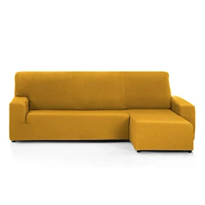 Afbeelding van Martina Home Overtrek voor Chaise Longue, model Túnez, mosterdgeel, kort hoekdeel rechts