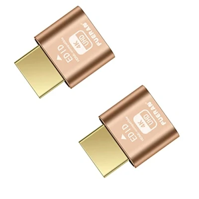 Afbeelding van FUERAN HDMI Dummy Plug Headless Ghost Display Emulator DDC EDID Fake 4K@60Hz 2Pack
