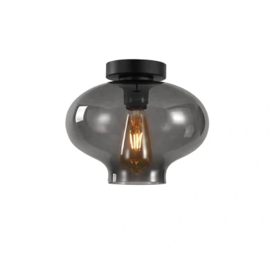 Afbeelding van Artdelight Plafondlamp TORONTO met smoke glas PL GR