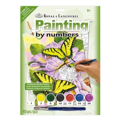Afbeelding van Painting by numbers SWALLOWTAIL BUTTERFL