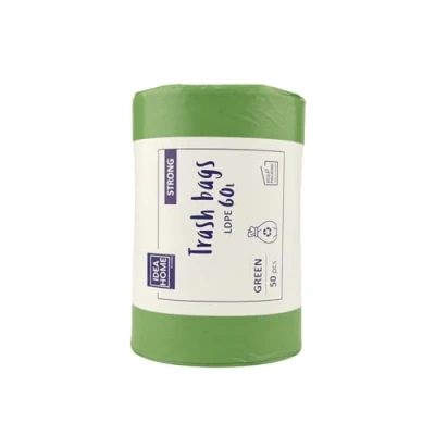 Afbeelding van IDEA HOME 111253 vuilniszakken, kunststof, groen/ultra duurzaam