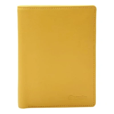 Afbeelding van Esquire Leren Portemonnee Viktoria Wallet Yellow Geel