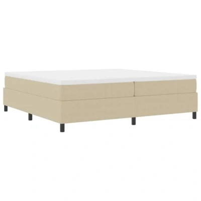 Afbeelding van vidaXL Boxspring Bed met Matras Licht Groen Grijs 200x200 cm Corduroy Stof