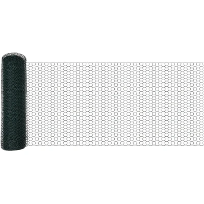 Afbeelding van vidaXL Omheining Posten 11 st U Channel Groen 40 cm Staal, Zeshoekige 0.4x25 m Staal