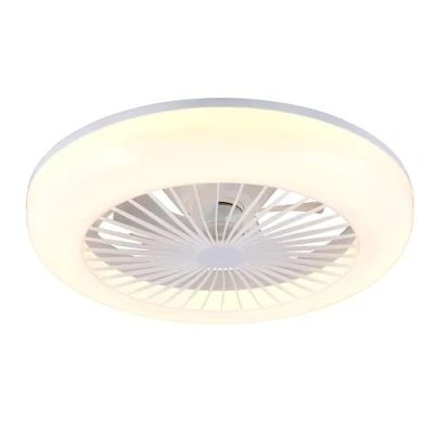 Afbeelding van REALITY MORA Ventilator Wit incl. 1x SMD 13 W Licht apart schakelbaar Afstandsbediening Geintegreerde dimmer Traploos instelbare lichtkleur Nachtlampje Plafondbevestiging 3 snelheidsinstellingen Timer Geheugenfunctie