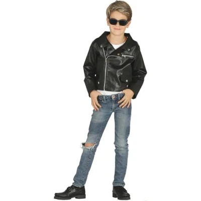 Afbeelding van Fiestas Guirca Leren Jas Jongens Polyester Zwart Maat 140/148