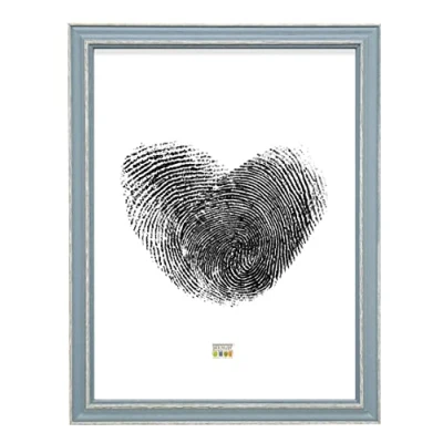 Afbeelding van Deknudt Frames fotolijst S221F6 blauw met naturel accent 40x50 cm