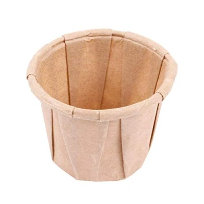 Afbeelding van Souffle Saus Cup Papier 0,5oz 22cc Bruin