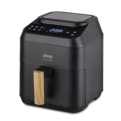 Afbeelding van fesa AF2850 Fryin&#039; Free Heteluchtfriteuse Zonder Olie, 6 Programma&#039;s, 1200W, 2.8L, Touchscreen, Timer, Temperatuur 80ºC 200ºC, BPA vrij, Antikleefmandje en bakplaat, Koude Wand/Handvat