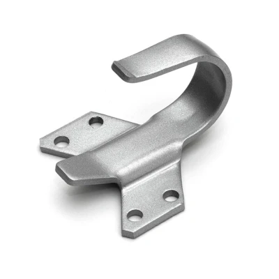 Afbeelding van Korte haak t.b.v. terugliggende deuren 7,5mm 24,5mm RVS Justor