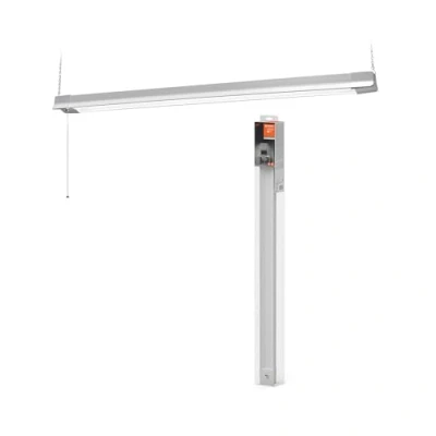 Afbeelding van LEDVANCE OFFICE Line Plafondlamp met trekschakelaar, wit, 1,1 m lang, 41 W/3400 lm, koud wit (4000 K), functioneel design voor kantoortoepassingen, CRI 80, IP20.