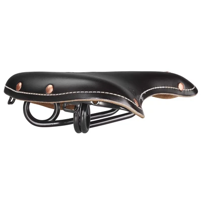 Afbeelding van Zadel Monte Grappa Old Frontiers Classic leer zwart