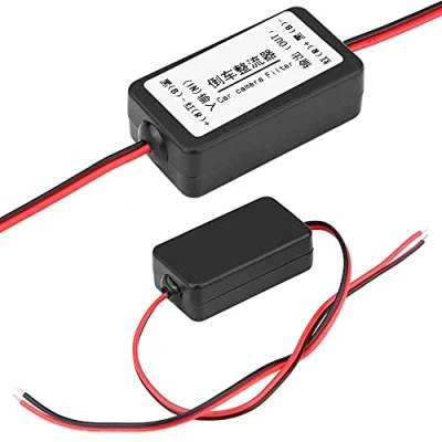 Afbeelding van Achteruitrijcamera gelijkrichter, 12V DC Auto achteruitkijkcamera Power Relay condensator Filter gelijkrichter Car Camera