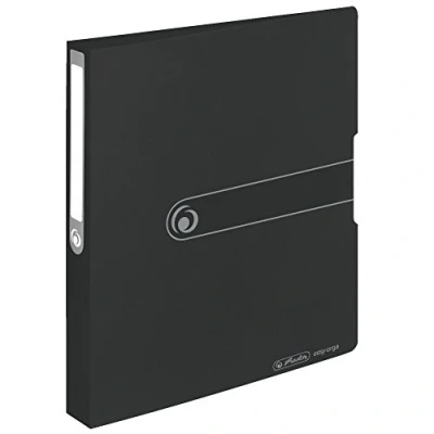 Afbeelding van Herlitz ringbinder A4 PP 25mm opak zwart. 2 Ring