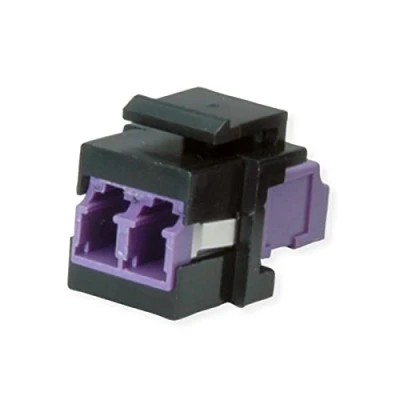 Afbeelding van ROLINE Keystone glasvezeladapter LC/LC duplex, multimode, OM4
