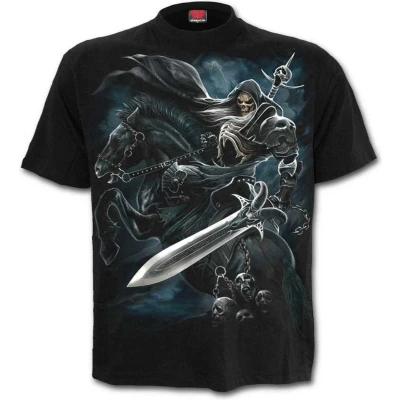 Afbeelding van Spiral Heren Tshirt XXL GRIM RIDER Zwart