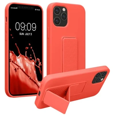 Afbeelding van kwmobile back cover voor smartphone geschikt Apple iPhone 12 / Pro 1x beschermhoesje van kunststof In koraal