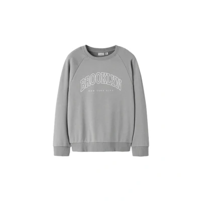Afbeelding van NAME IT Jongens Nkmvion Ls Nreg Sweat Unb, Ultimate Grey, 122 128