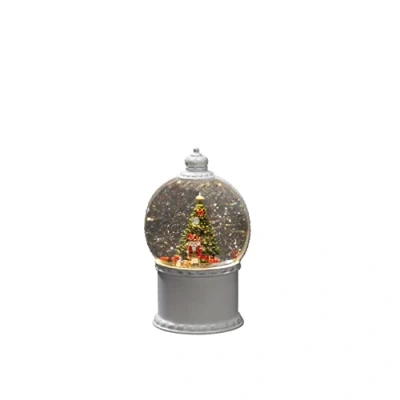 Afbeelding van LED Kerst sneeuwbol kerstman en kerstboom tafereel Konstsmide