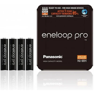 Afbeelding van 4 x AAA Panasonic Eneloop Pro batterijen 930mAh