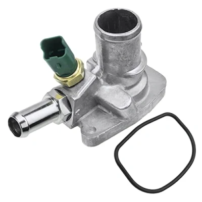 Afbeelding van Frankberg 1 x thermostaatbehuizing met afdichting compatibel 500 312 2007 2020 Panda 169 2012 KA RU8 2008 2016 Ypsilon 2009 Vervanging # 55202371