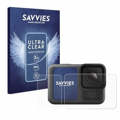 Afbeelding van Savvies Screenprotector voor GoPro Hero 13 Black Folie Beschermfolie transparant (18 Stuks)