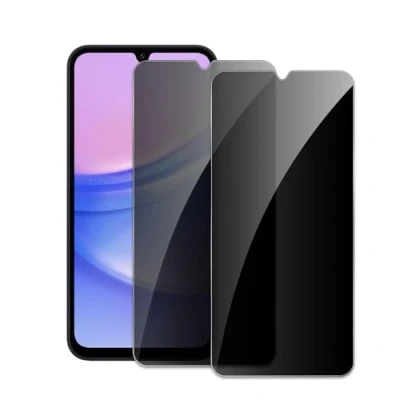 Afbeelding van Displaybeschermfolie van gehard glas voor Samsung Galaxy A15, hardheidsgraad 9H, anti vingerafdruk, zonder luchtbellen, onbreekbaar, 2 stuks
