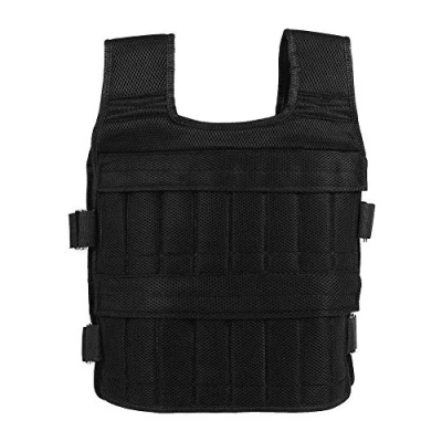 Afbeelding van Keenso Hardlopen gewichtsvest, Oxford doek, ademend, 15 kg, ongevuld trainingsvest, leeg gewogen krachttrainingsjack met 32 zakken voor workout fitness Krachttraining