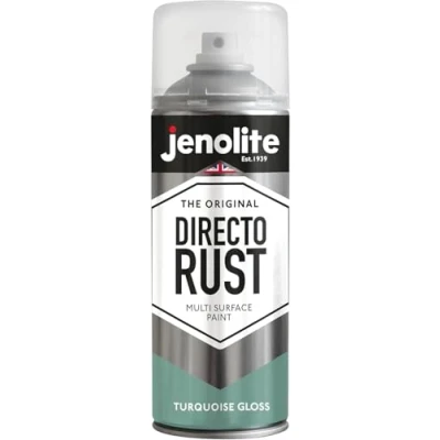 Afbeelding van JENOLITE Directorust Glansverf TURQUOISE Multi oppervlakte spuitverf Hout, metaal, kunststof, keramiek, verroeste oppervlakken 400 ml RAL 6024