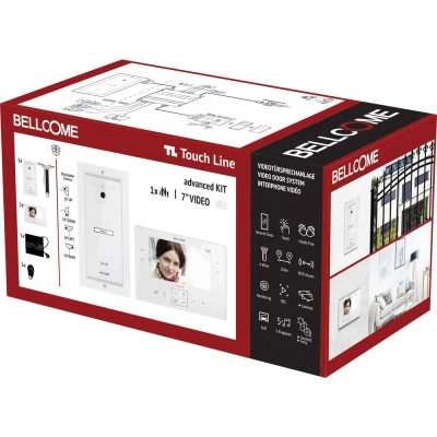 Afbeelding van Bellcome Advanced 7 Video Kit 1 Familie Complete set voor deurintercom Kabelgebonden 8 delig Wit