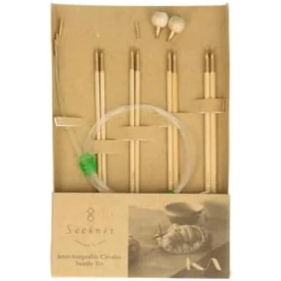 Afbeelding van Seeknit Shirotake verwisselbare rondbreinaalden set S 14cm