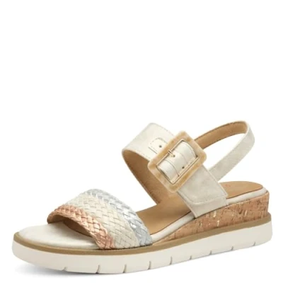 Afbeelding van MARCO TOZZI MT Soft Lining Dames Slippers en Sandalen DUNE MET.COMB MAAT 42
