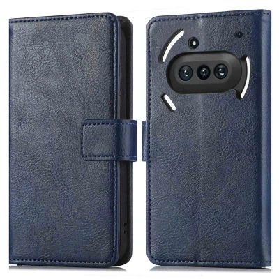 Afbeelding van Nothing Phone (3a) Hoesje Kunstleder imoshion Bookcase Donkerblauw Telefoonhoesje