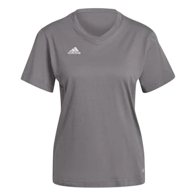 Afbeelding van adidas Performance Entrada 22 T shirt Dames Grijs 2XS