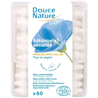 Afbeelding van Douce Nature Baby wattenstaafjes 60 stuks