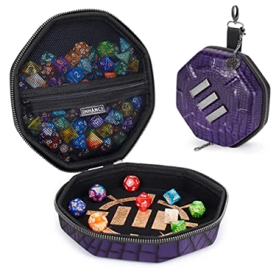 Afbeelding van Enhance Dice Tray &amp; Case Collector&#039;s Edition (Purple) Dobbelsteenkoffer en Speelbord in 1
